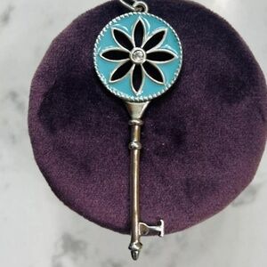 Rare Tiffany Daisy key blue enamel !